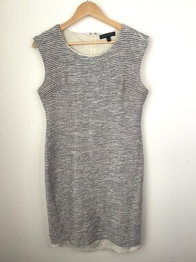 Banana Republic sleeveless knit tweed sheath dress size 8